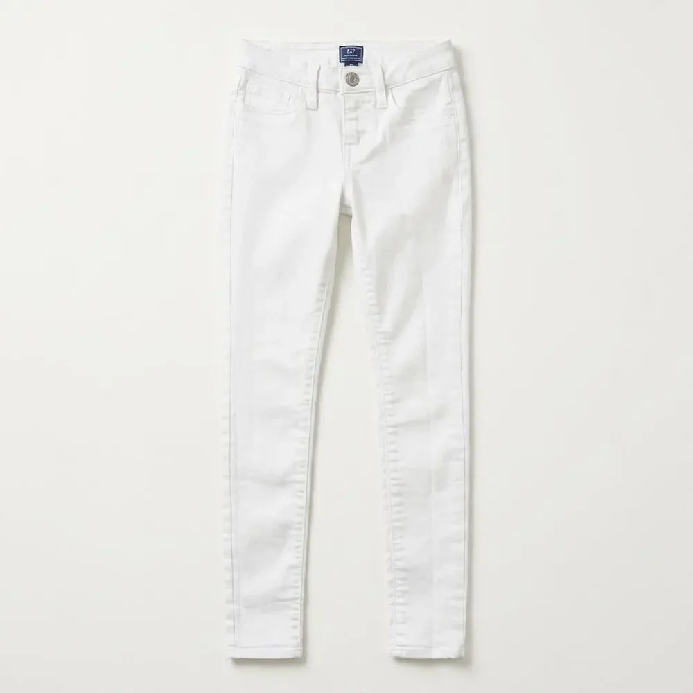 GapKids Stretch Denim Super Skinny Jeans Off White GAP Girls 10 Slim